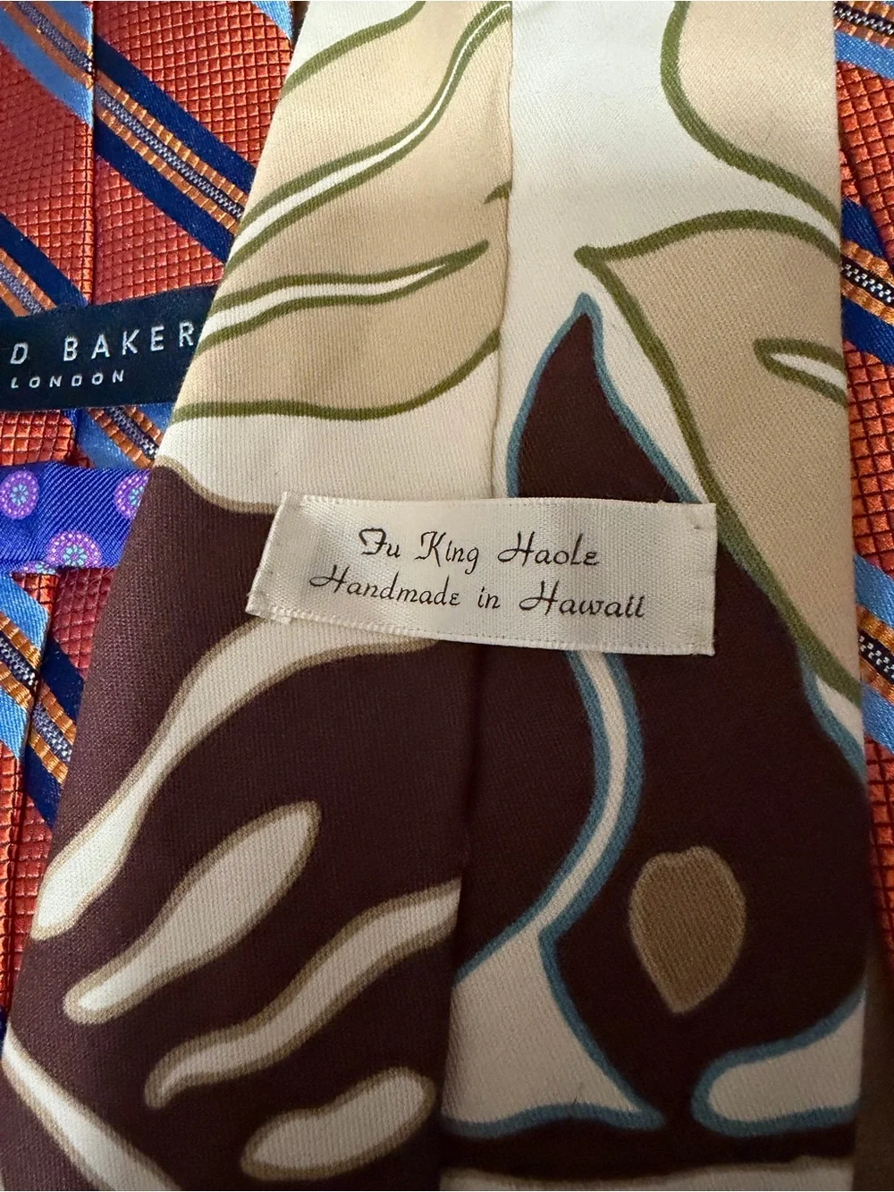 Lot of 7 Assorted Men's Patterned Neckties - Multi-Color Pack Ted Baker Hawaii
